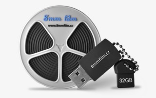 USB flashdisk - filmový kotouč