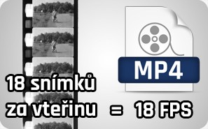 S8 - Super 8 film - snímková frekvence 18 FPS